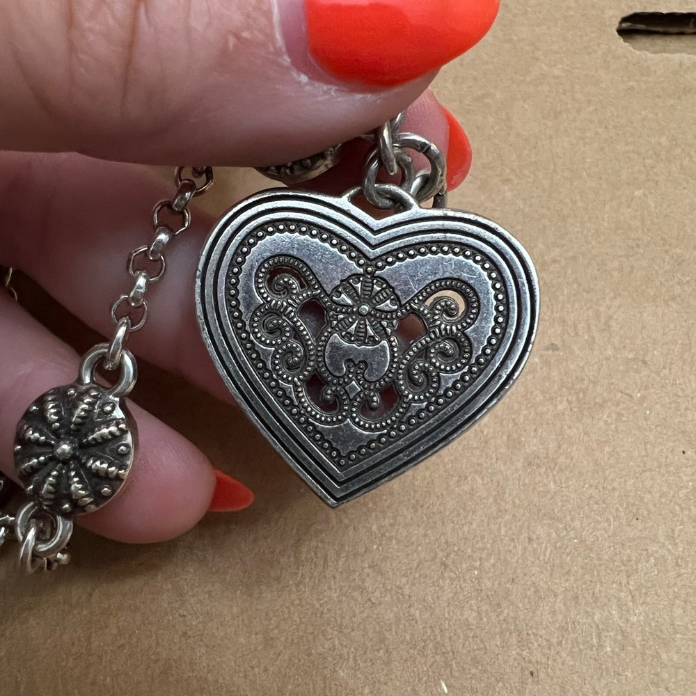 Brighton bracelet with flowers and a butterfly pendant